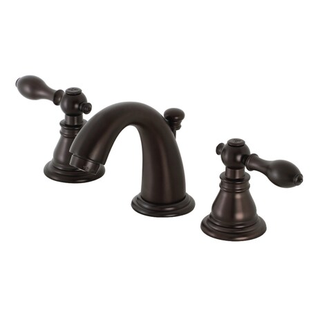 Kingston Brass KB915ACL Widespread Bathroom Faucet with Retail Pop-Up, Oil Rubbed Bronze KB915ACL